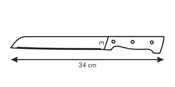 Чертеж ножа для хлеба