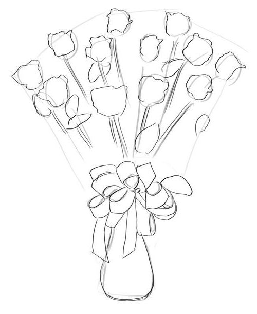 Як намалювати троянду крок за кроком – схема, фото 26