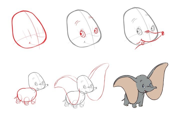 Как рисовать слона поэтапно, фото 5