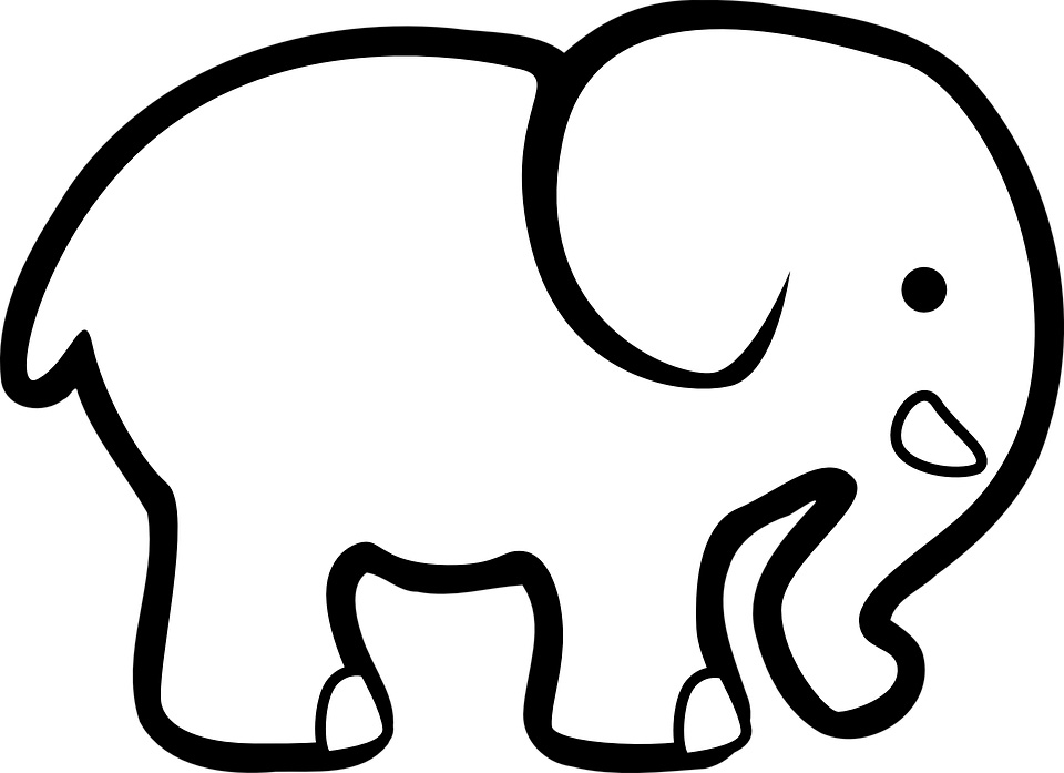 срисовка слона