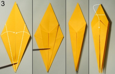 оригами Паук-Краб схема 3