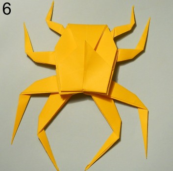 оригами Паук-Краб схема 6