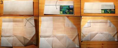 оригами кошелек схема 3