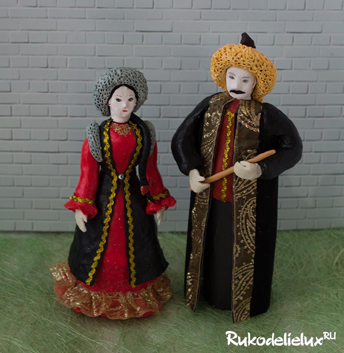 Куклы в башкирском костюме