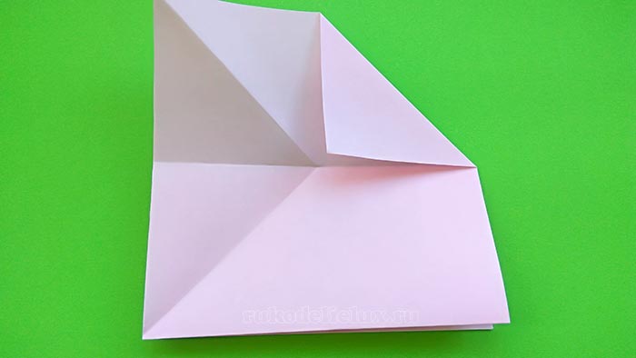 Простой способ складывания мышки оригами