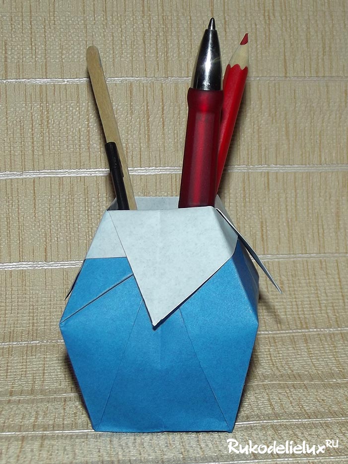 Как сделать вазу из бумаги в технике оригами