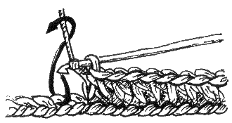 Вязание крючком полустолбика с накидом