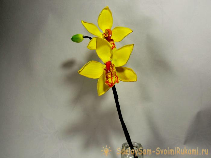 Мастер-класс веточки орхидеи