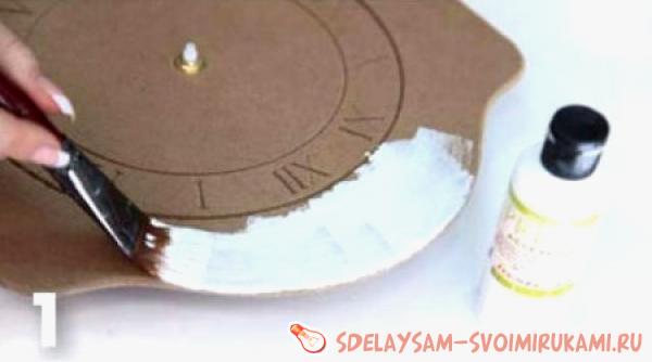 Декупаж настенных часов Декупаж настенных часов