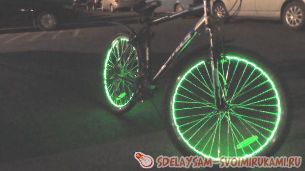 подсветка колес велосипеда