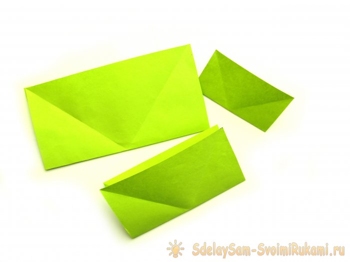 Как сделать елочку в технике оригами