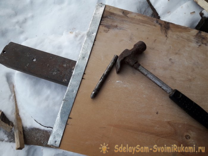 Деревянная лопата для снега своими руками