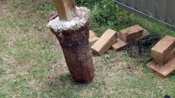Как просто вытащить столб из земли