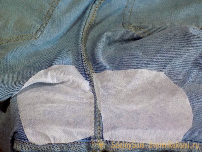 Как отремонтировать протертые джинсы