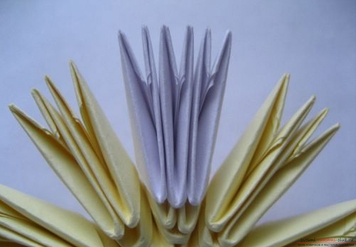 модульное оригами ромашка. Фото №20