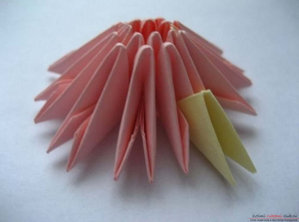 модульное оригами ромашка. Фото №15