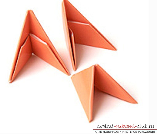 модульное оригами лебедя. Фото №22