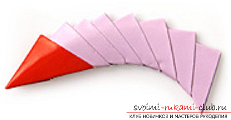 модульное оригами лебедя. Фото №38