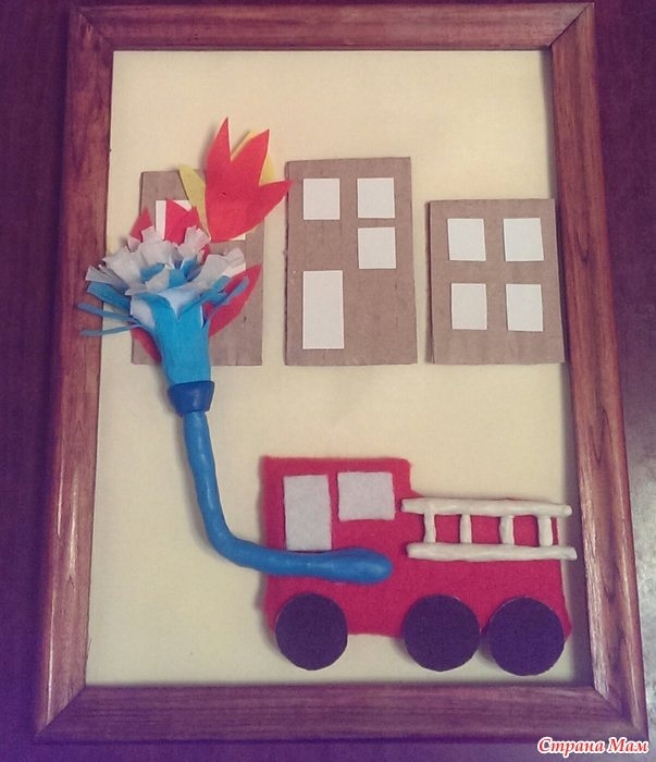 поделка в детский сад по пожарной безопасности012