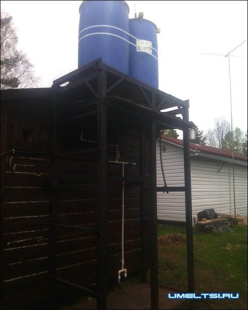 Установка водонапорной башни на даче своими руками