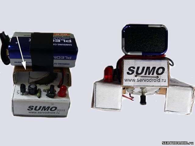 Простой робот для соревнований в SUMO своими руками