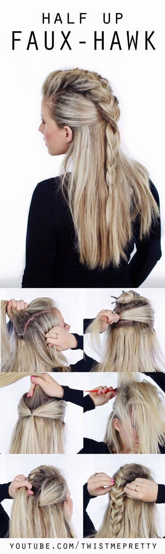 Плетение косы на длинные волосы