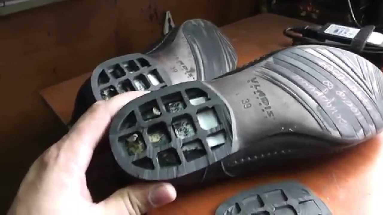 Сняли набойки проверка целостности пустот ботинок