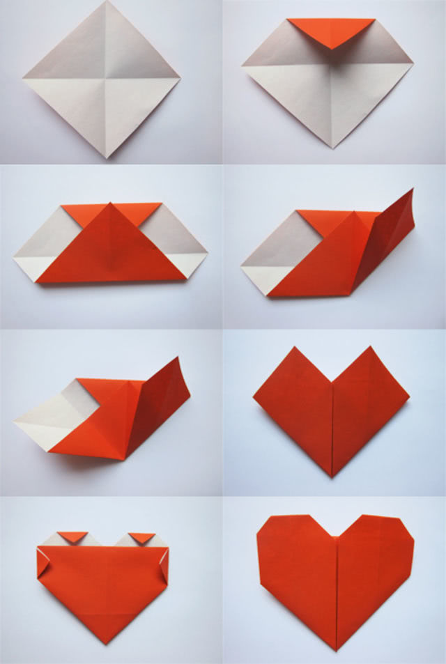 Валентинки в технике оригами_1