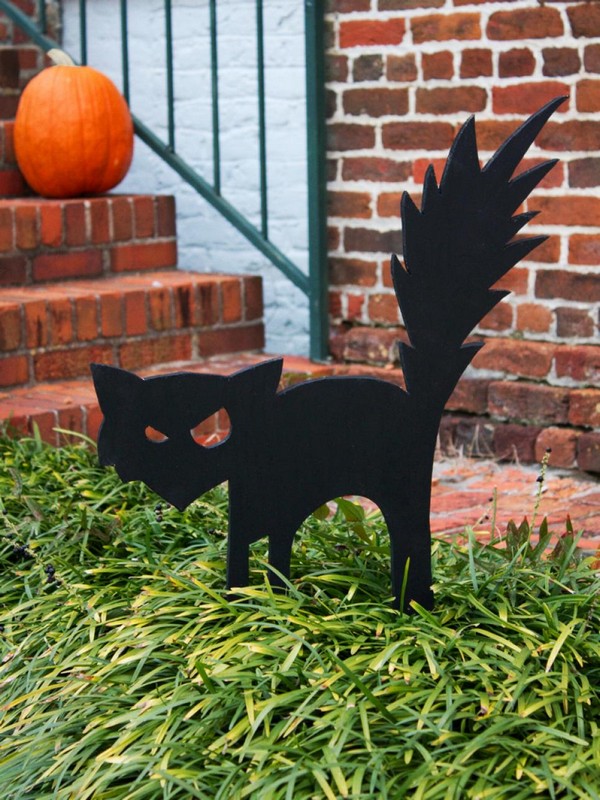 Фигурки котов для декора на Хэллоуин