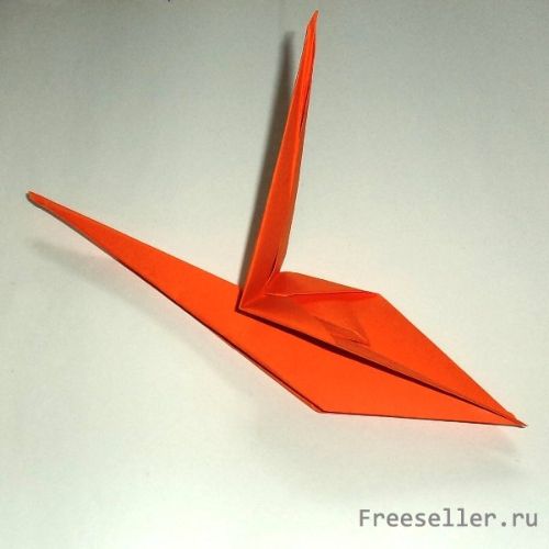 Делаем японского журавлика в оригами