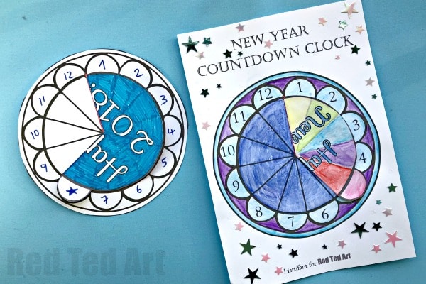 Countdown Clock for New Years Eve #newyearseve #printable #kids #countdown #nye #newyearseve2018