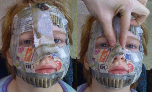 как сделать ребенку маску папье-маше