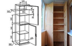 Как сделать шкаф на балконе своими руками - инструкция с иллюстрациями